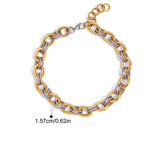 Two Color Chain Necklace &Bracelet