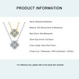 Moissanite Necklace In Sterling Silver