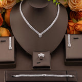 S Necklace Earrings Bracelet Rings Set
