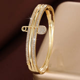 P Bracelet In Gold Plated