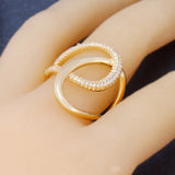 Cubic Zirconia Line Ring