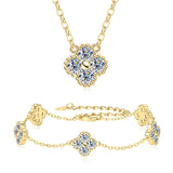 Moissanite Sets In 18k Gold Plated