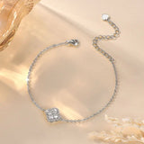Moissanite Leaf  Bracelet In 14k Gold plated
