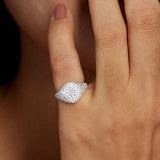 C Ring In Sterling Silver