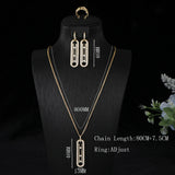 Cubic Zirconia  (Necklace/Earrings/Ring )