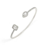 Cubic Zirconia Cuff Bracelets