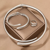 Choker Necklace &Bangles& Ring Set