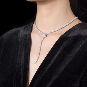 Snake Necklace Earrings Ring Set