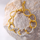 Chains Bracelet In 18k Gold Plated