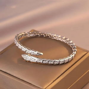 Cubic Zircon Open Bracelet