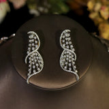 Cubic Zirconia Circular Necklace Engagement Set