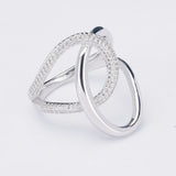 Cubic Zirconia Line Ring