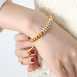 Long Pendant Necklace&Bracelet  In Gold Plated