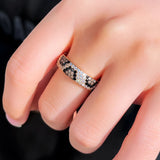 Cubic Zirconia Ring In 18k gold plating