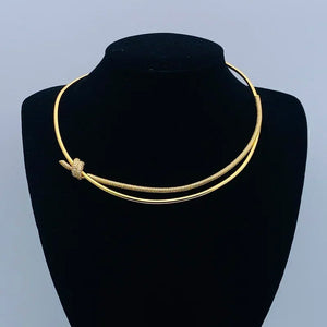 T Necklace In sterling silver