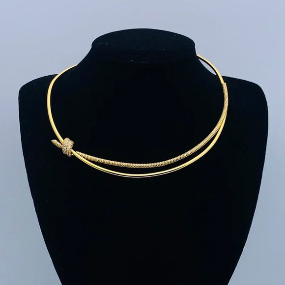 T Necklace In sterling silver