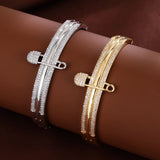 P Bracelet In Gold Plated
