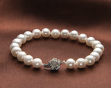 Freshwater Pearl  Bracelet In Sterling Silver
