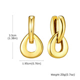 Hoop Earrings In 18k Gold Plated