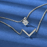 Moissanite  Double Layer Necklace
