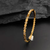 N Bracelet In Gold Plated