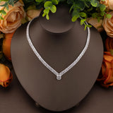 S Necklace Earrings Bracelet Rings Set