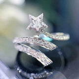 Star Ring In Sterling Silver