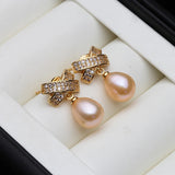 N Natural Freshwater Pearl Earrings