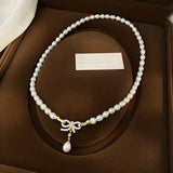 Freshwater Pearl  Necklace In 14K Gold plated