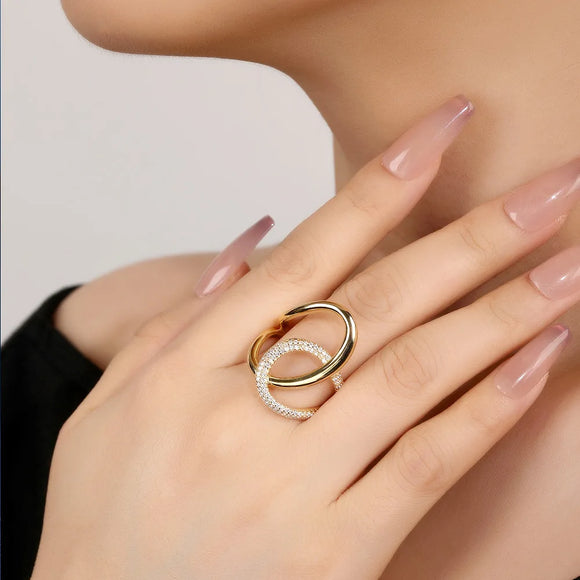 Cubic Zirconia Line Ring