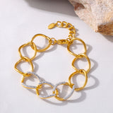 Chains Bracelet In 18k Gold Plated