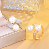 Adjustable Pearl Ring