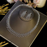Cubic Zirconia Necklace & Earring Set