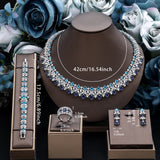 Bridal Necklace Earring Bracelet Ring Jewelry Sets