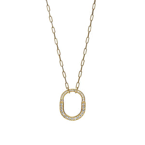 Moissanite necklace In sterling silver