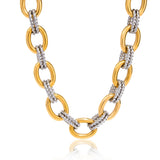 Two Color Chain Necklace &Bracelet
