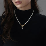 Freshwater Pearl  Necklace In 14K Gold plated