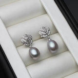 Freshwater Pearl Earrings In Sterling Silver
