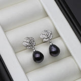 Freshwater Pearl Earrings In Sterling Silver