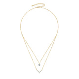 Moissanite  Double Layer Necklace