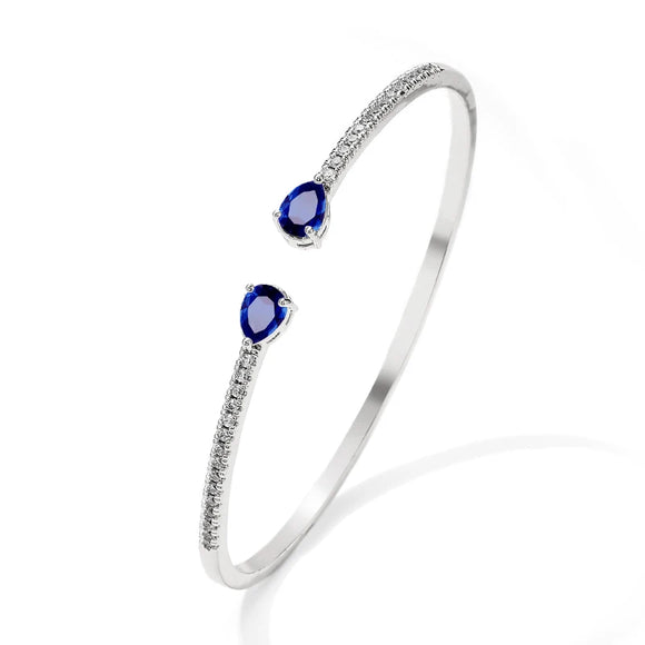 Cubic Zirconia Cuff Bracelets