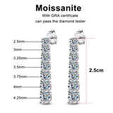 Moissanite Pandent Earrings