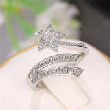 Star Ring In Sterling Silver