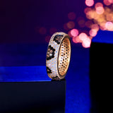 Cubic Zirconia Ring In 18k gold plating