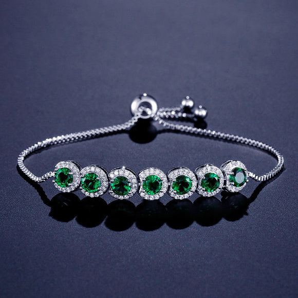 Cubic Zirconia Bracelet(Adjustable)